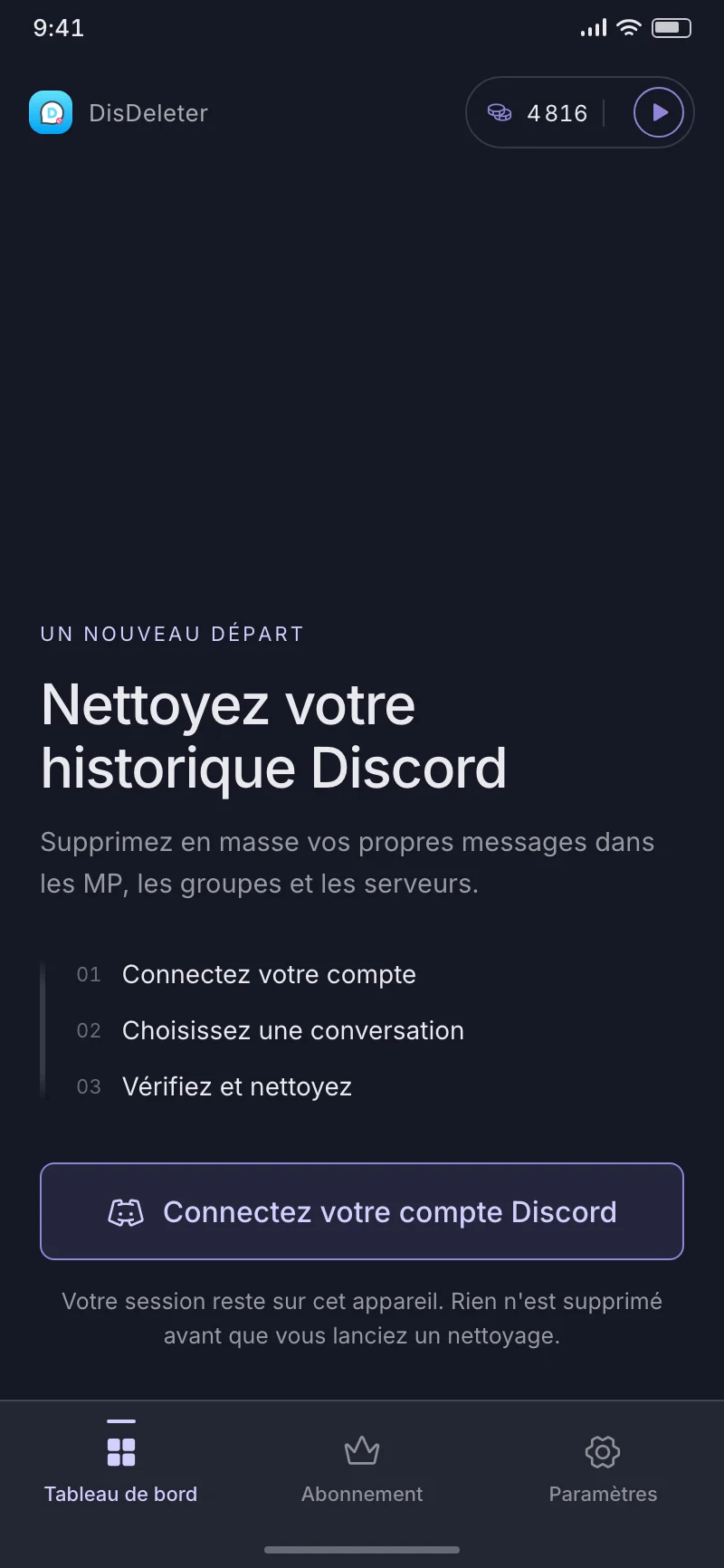 Connectez votre compte