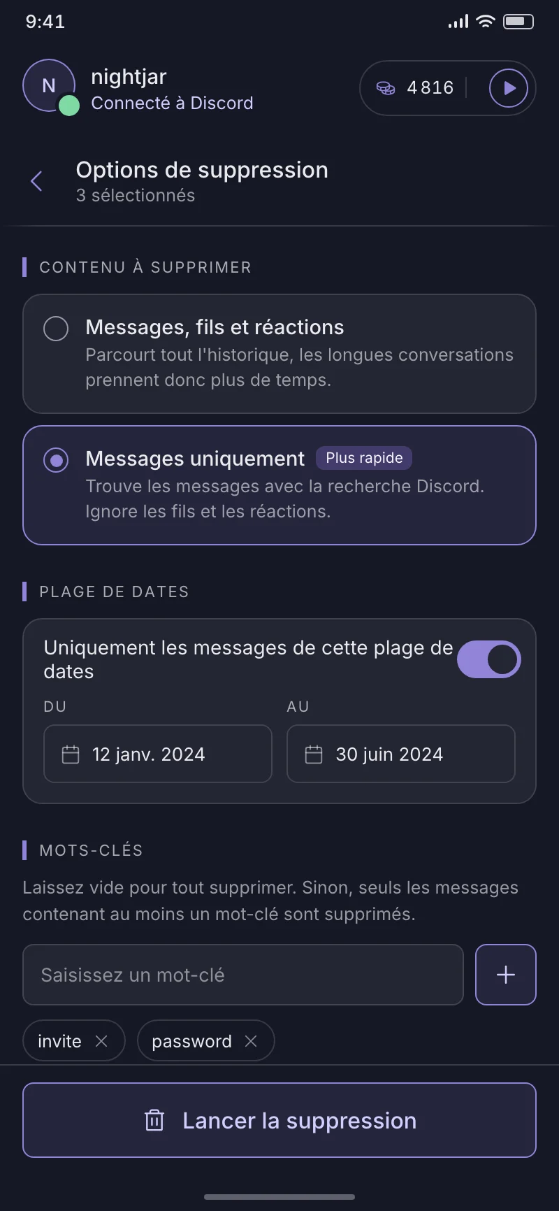 Vérifiez et nettoyez